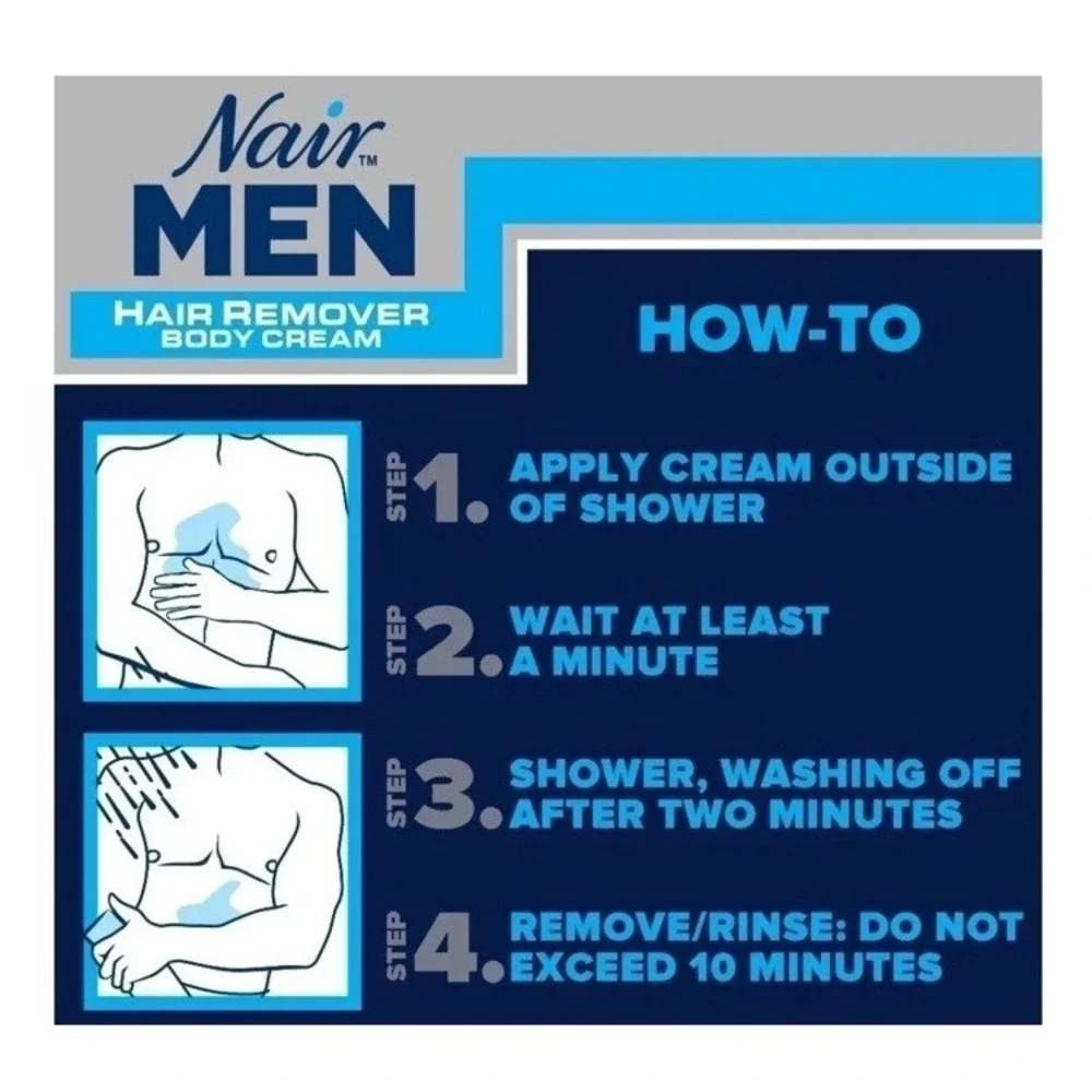 Nair Men's Hair Removal Body Cream 13 oz (368g) One Bottle NEW